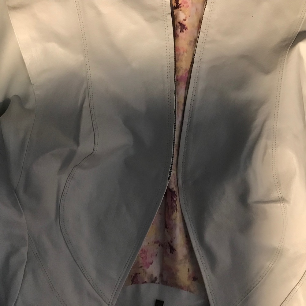 White leather jacket
